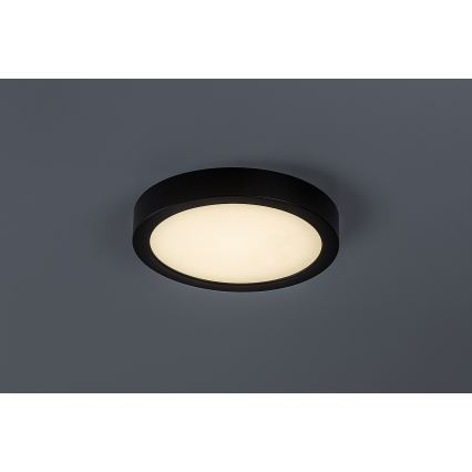 Rabalux - LED lubinis vonios šviestuvas LED/24W/230V, Ø 22 cm, IP44, juodas