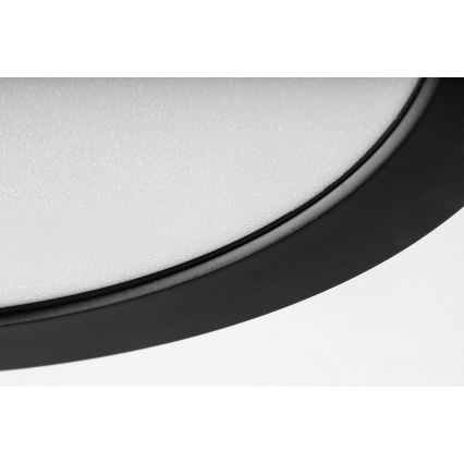 Rabalux - LED lubinis vonios šviestuvas LED/24W/230V, Ø 22 cm, IP44, juodas