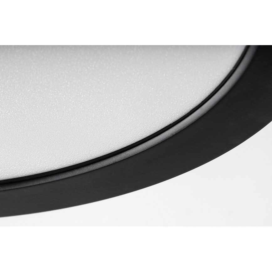 Rabalux - LED lubinis vonios šviestuvas LED/24W/230V, Ø 22 cm, IP44, juodas