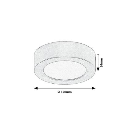 Rabalux - LED vonios lubinis šviestuvas LED/7W/230V Ø 12 cm IP44 auksinis