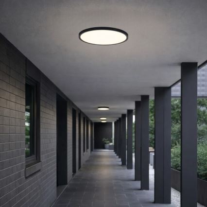 Rabalux - LED vonios lubų šviestuvas LED/18W/230V 3000/4000/6000K skersmuo 29 cm IP44 juodas