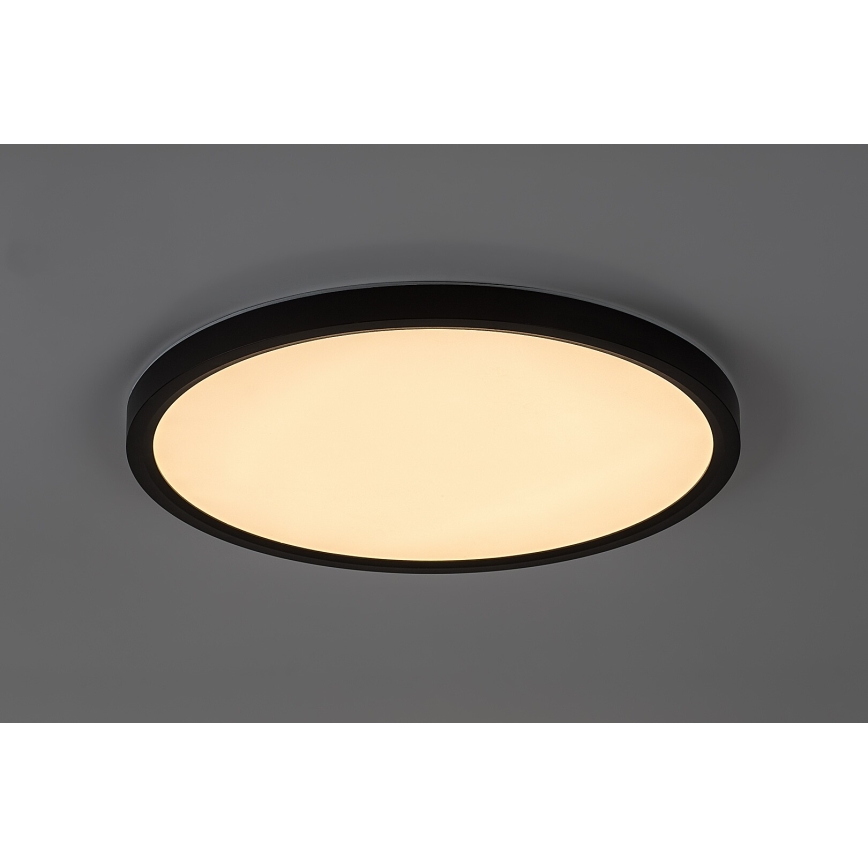 Rabalux - vonios kambario LED lubinis šviestuvas LED/24W/230V 3000/4000/6000K, skersmuo 40 cm, IP44, juodas
