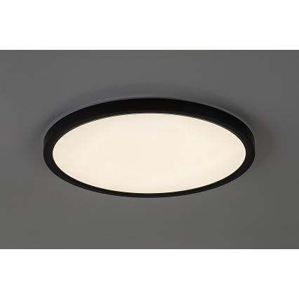 Rabalux - vonios kambario LED lubinis šviestuvas LED/24W/230V 3000/4000/6000K, skersmuo 40 cm, IP44, juodas