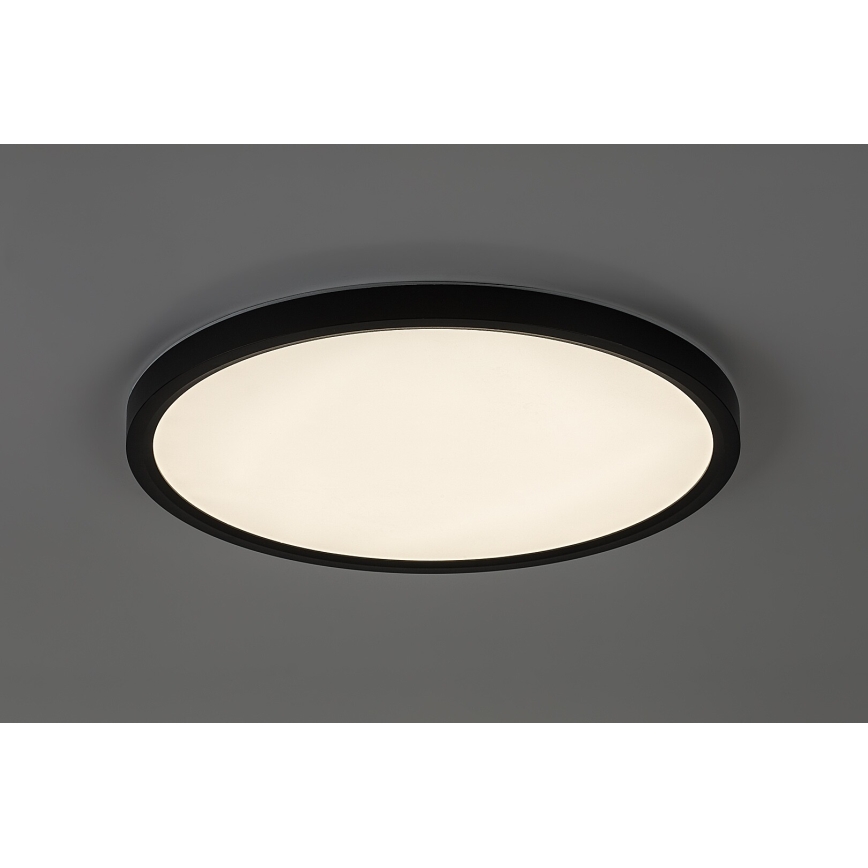 Rabalux - vonios kambario LED lubinis šviestuvas LED/24W/230V 3000/4000/6000K, skersmuo 40 cm, IP44, juodas