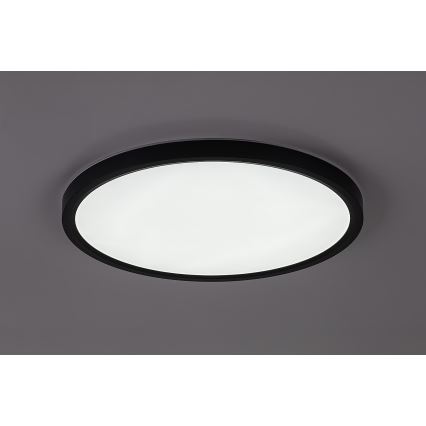 Rabalux - vonios kambario LED lubinis šviestuvas LED/24W/230V 3000/4000/6000K, skersmuo 40 cm, IP44, juodas