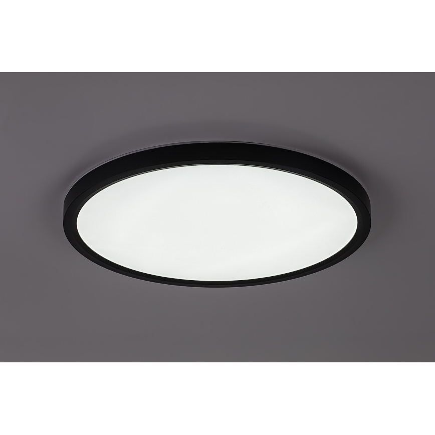 Rabalux - vonios kambario LED lubinis šviestuvas LED/24W/230V 3000/4000/6000K, skersmuo 40 cm, IP44, juodas