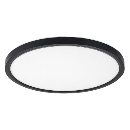 Rabalux - vonios kambario LED lubinis šviestuvas LED/24W/230V 3000/4000/6000K, skersmuo 40 cm, IP44, juodas