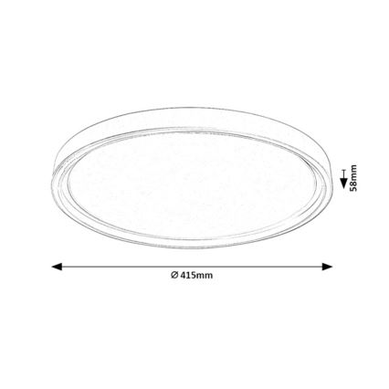Rabalux - Dimeriuojamas LED lubinis šviestuvas LED/31W/230V IP40 3000-6500K skersmuo 41,5 cm + nuotolinis valdymas