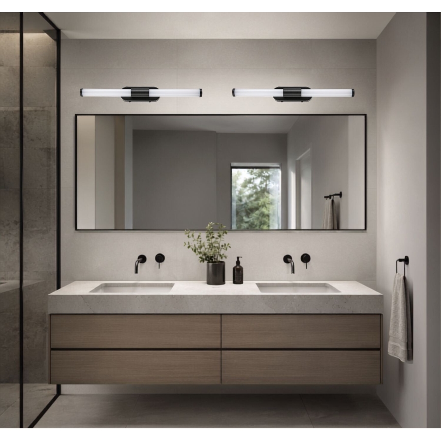 Rabalux - Vonios veidrodžio LED apšvietimas LED/6W/230V IP44 40 cm juodas