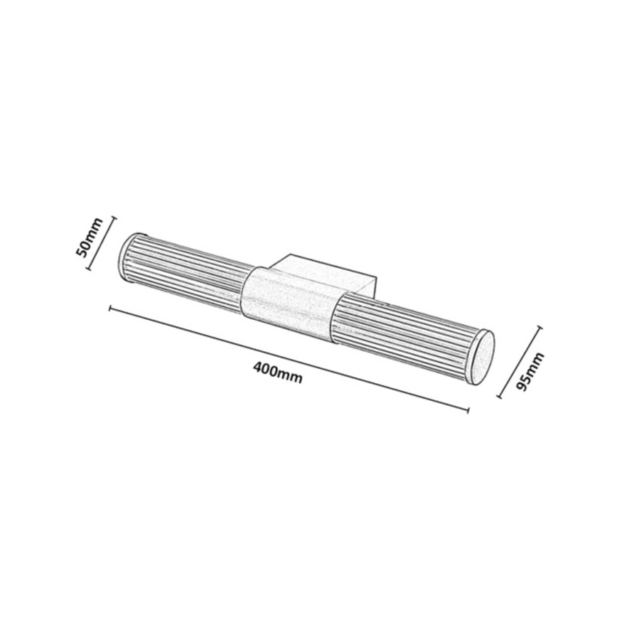Rabalux - LED vonios veidrodžio apšvietimas LED/8W/230V IP44 40 cm auksinis