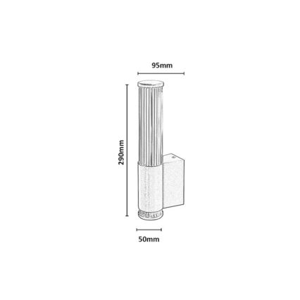 Rabalux - LED vonios sieninis šviestuvas LED/6W/230V IP44 auksinis