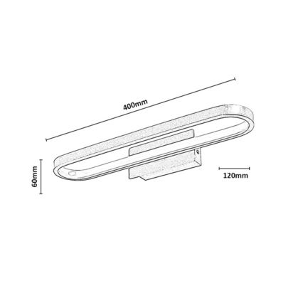 Rabalux - LED vonios veidrodžio apšvietimas LED/15W/230V IP44 40 cm