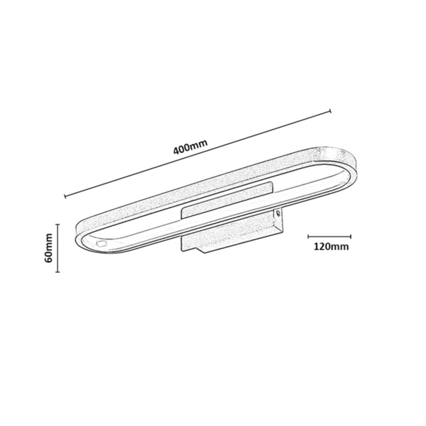 Rabalux - LED vonios veidrodžio apšvietimas LED/15W/230V IP44 40 cm