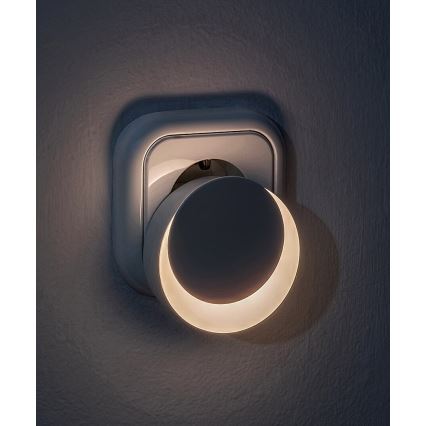 Rabalux - LED Lizdinė naktinė lemputė su prieblandos jutikliu LED/0,3W/230V 3000K