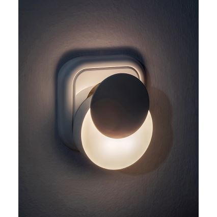 Rabalux - LED Lizdinė naktinė lemputė su prieblandos jutikliu LED/0,3W/230V 3000K