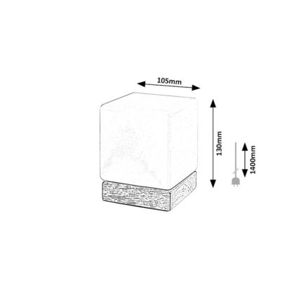 Rabalux - LED reguliuojama stalinė lempa LED/1,2W/5V 3000K ąžuolas