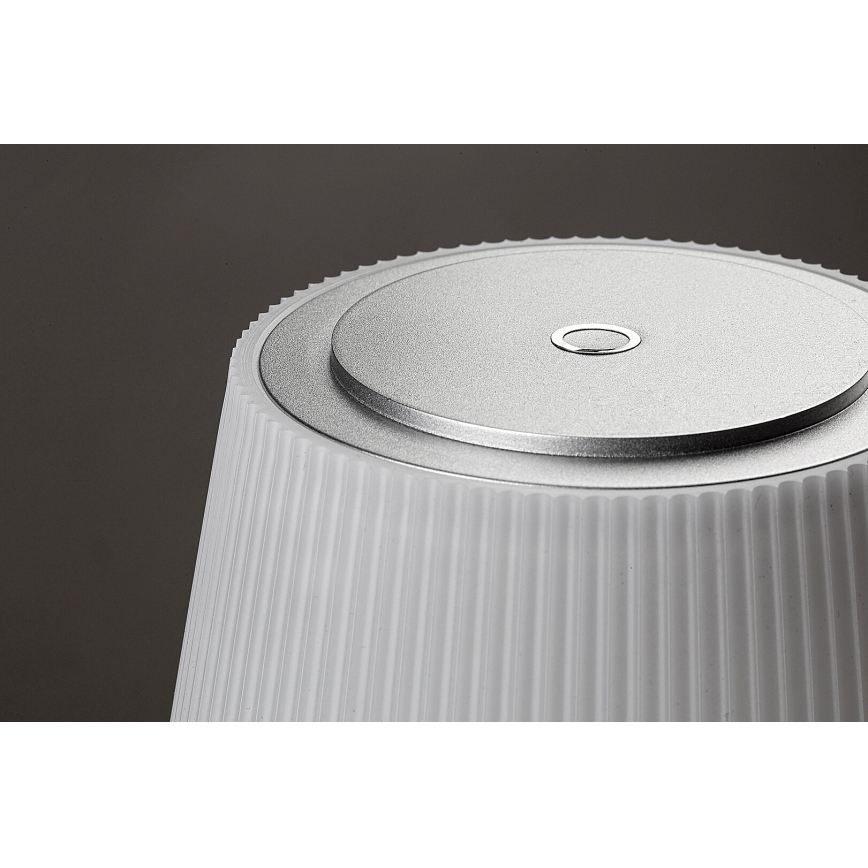 Rabalux - LED reguliuojama įkraunama stalinė lempa LED/4W/3,7V 1800 mAh 3000-5000K IP44 sidabrinė