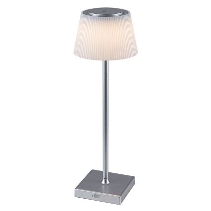 Rabalux - LED reguliuojama įkraunama stalinė lempa LED/4W/3,7V 1800 mAh 3000-5000K IP44 sidabrinė