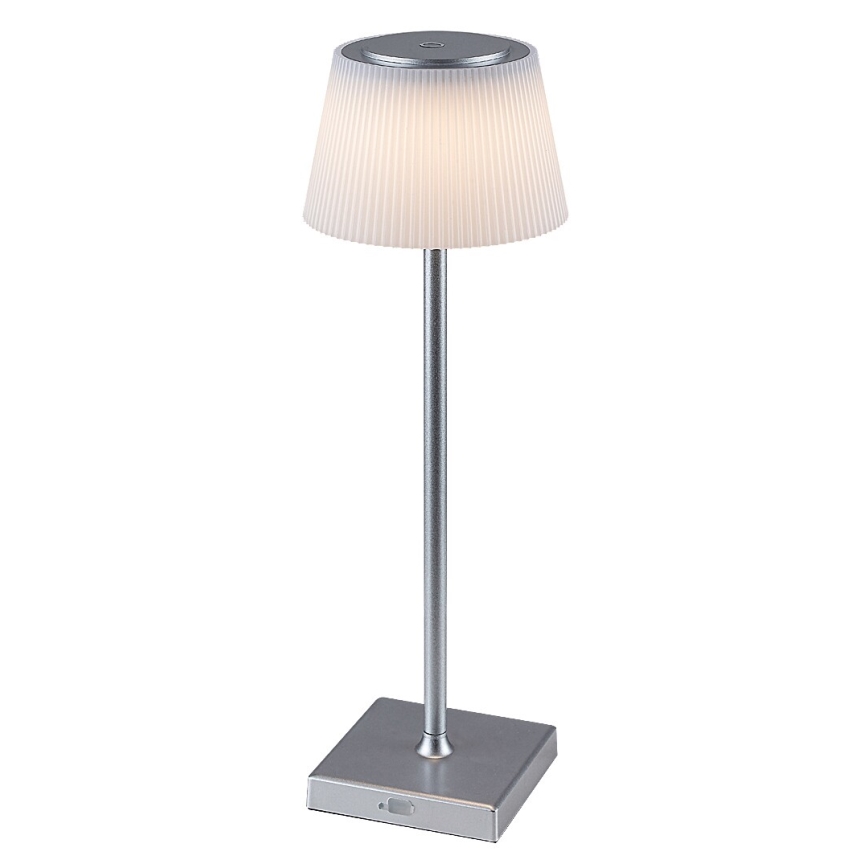 Rabalux - LED reguliuojama įkraunama stalinė lempa LED/4W/3,7V 1800 mAh 3000-5000K IP44 sidabrinė