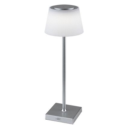 Rabalux - LED reguliuojama įkraunama stalinė lempa LED/4W/3,7V 1800 mAh 3000-5000K IP44 sidabrinė