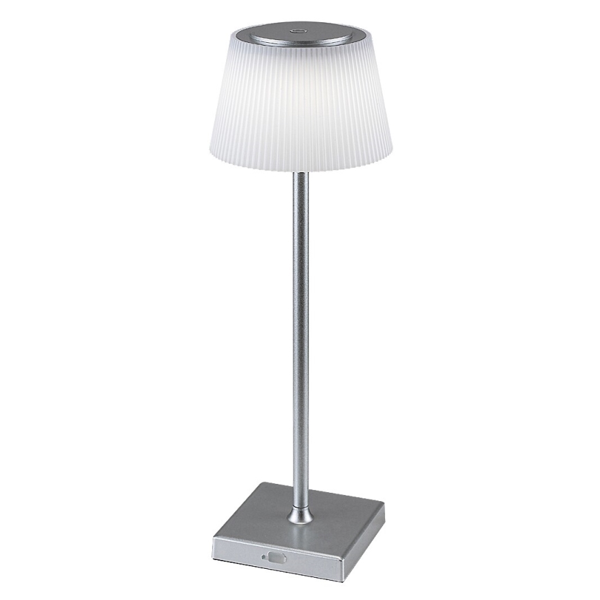 Rabalux - LED reguliuojama įkraunama stalinė lempa LED/4W/3,7V 1800 mAh 3000-5000K IP44 sidabrinė