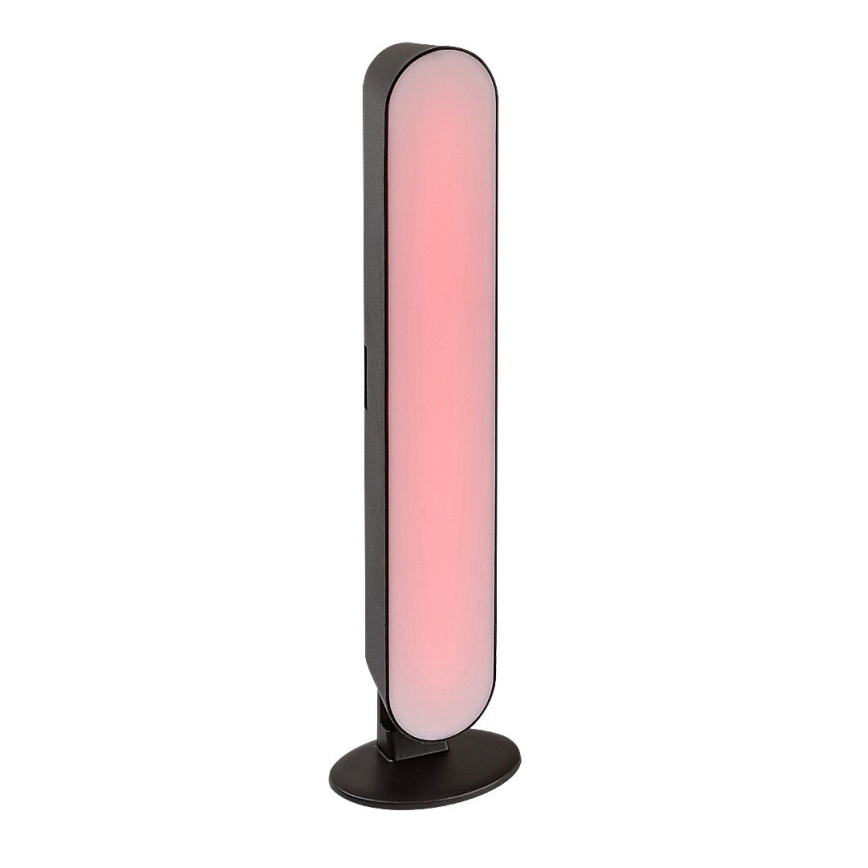Rabalux - LED RGB Pritemdomas įkraunamas stalinis šviestuvas LED/3W/5V juoda + nuotolinio valdymo pultas