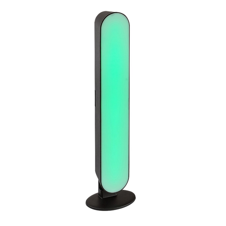 Rabalux - LED RGB Pritemdomas įkraunamas stalinis šviestuvas LED/3W/5V juoda + nuotolinio valdymo pultas