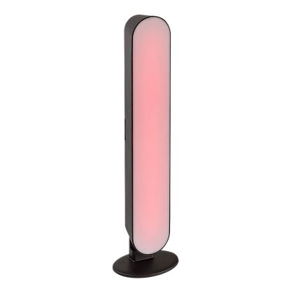 Rabalux - LED RGB reguliuojama stalinė lempa LED/3W/5V juoda + nuotolinio valdymo pultas