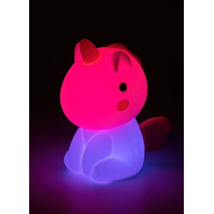 Rabalux - LED RGB Pritemdoma jutiklinė įkraunama maža vaikiška lemputė   LED/0,45W/5V