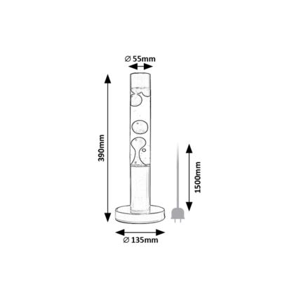 Rabalux - LED Šviestuvas lava LED/25W/230V