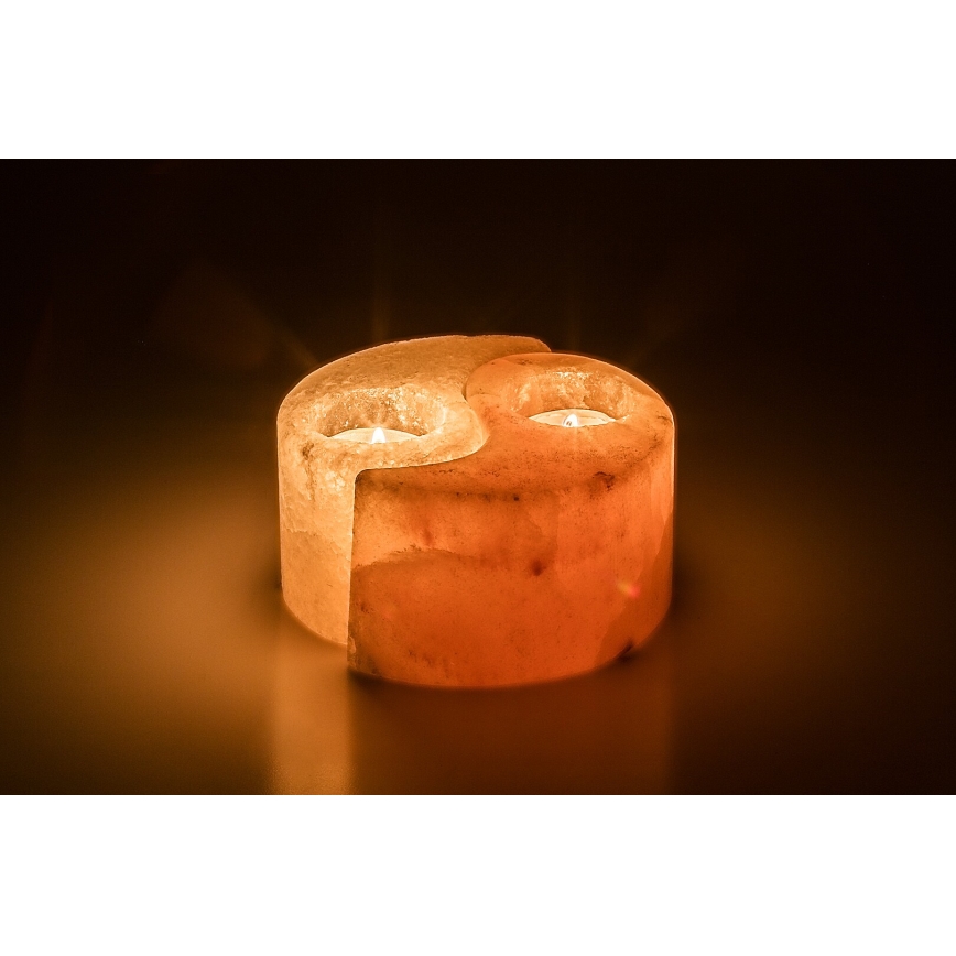 Rabalux - Druskos lempa - žvakidė oranžinė/balta