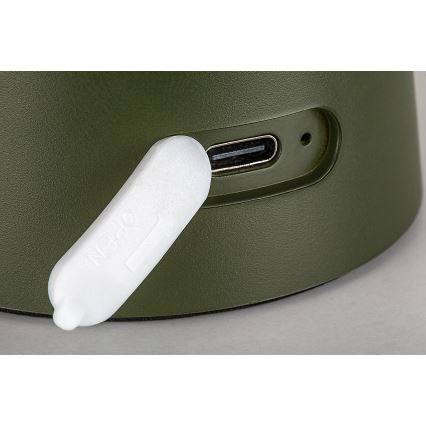 Rabalux - LED reguliuojamo ryškumo jutiklinė įkraunama lauko lempa LED/1,5W/5V IP44 1200 mAh USB žalia