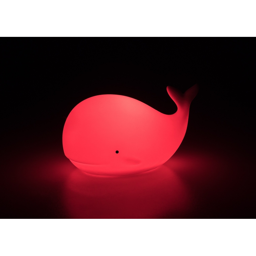 Rabalux - LED RGB lietimu valdomas naktinis žibintas LED/0,05W/1xCR2032 banginis