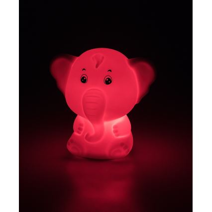 Rabalux - LED RGB jutiklinė naktinė lempa LED/0,05W/1xCR2032 dramblys
