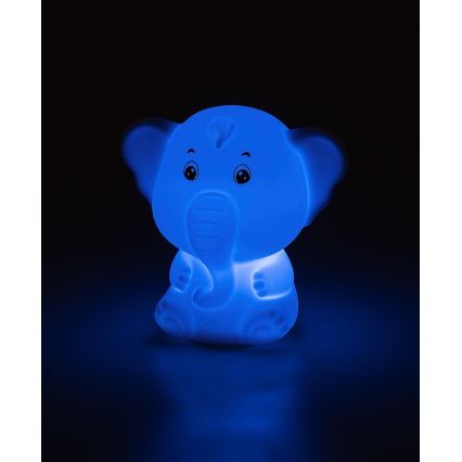 Rabalux - LED RGB jutiklinė naktinė lempa LED/0,05W/1xCR2032 dramblys