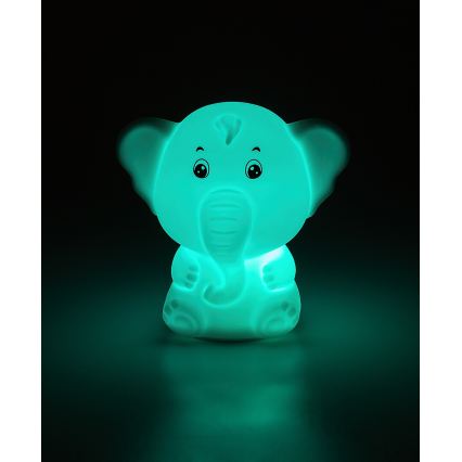 Rabalux - LED RGB jutiklinė naktinė lempa LED/0,05W/1xCR2032 dramblys