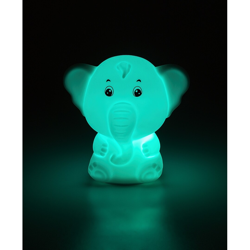 Rabalux - LED RGB jutiklinė naktinė lempa LED/0,05W/1xCR2032 dramblys