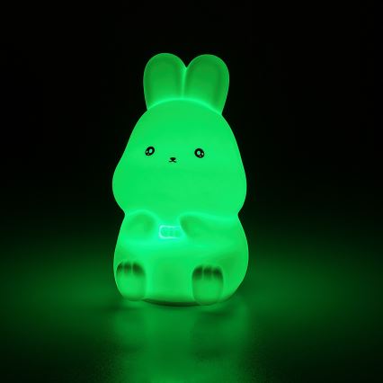 Rabalux - LED RGB lietimu valdoma naktinė lempa LED/0,05W/1xCR2032 triušis