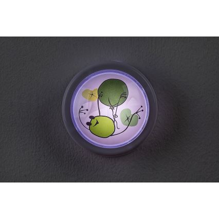 Rabalux - LED vaikiškas naktinis šviestuvas LED/0,3W/2xAA 6000K