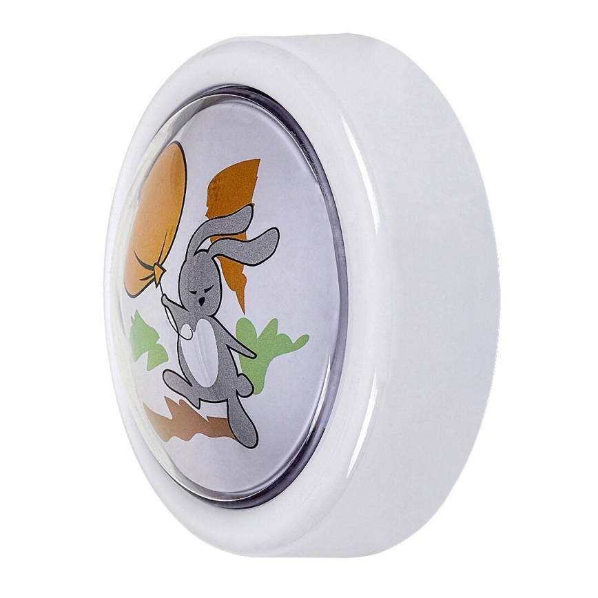 Rabalux - LED vaikiškas naktinis šviestuvas LED/0,3W/2xAA 6000K