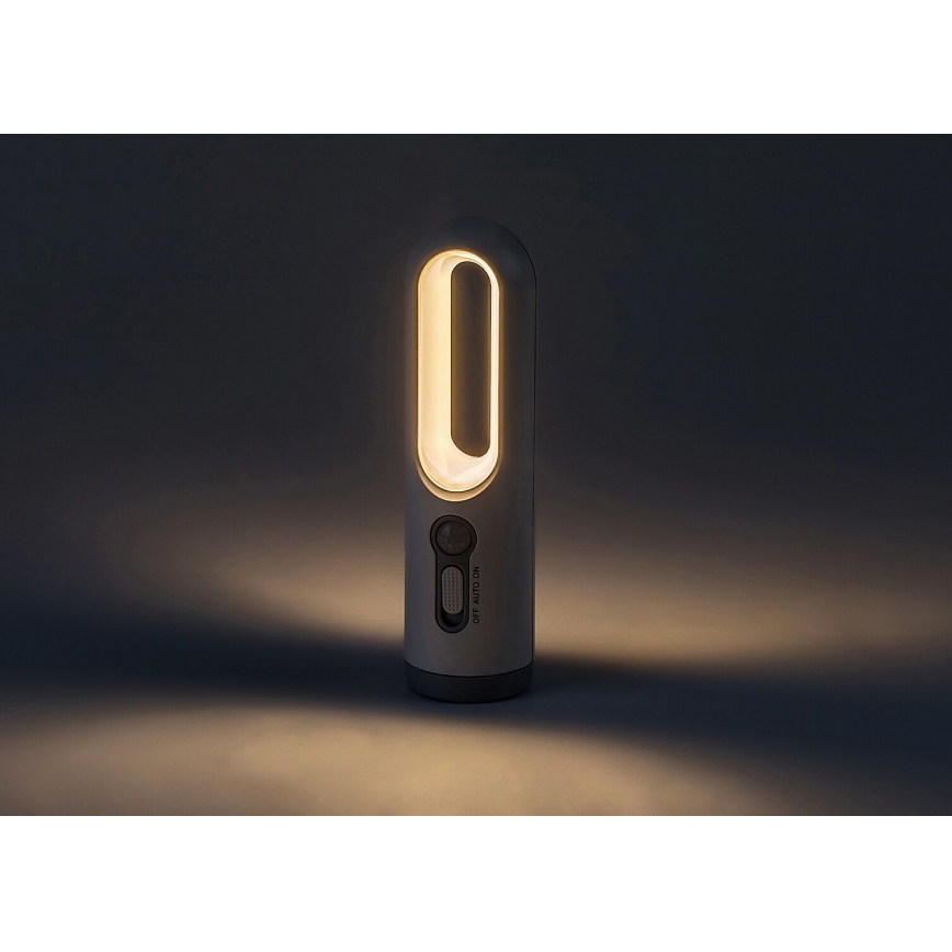 Rabalux - LED Nešiojama įkraunama lempa su jutikliu LED/0,8W/3,7V 3000/7000K