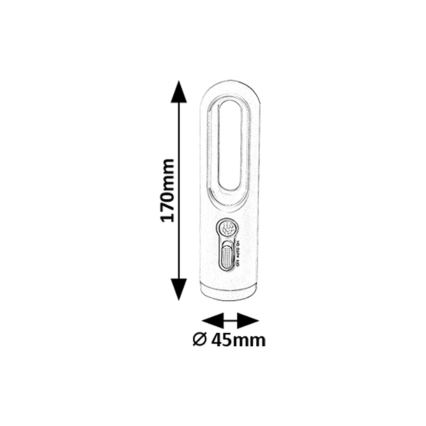 Rabalux - LED Nešiojama įkraunama lempa su jutikliu LED/0,8W/3,7V 3000/7000K