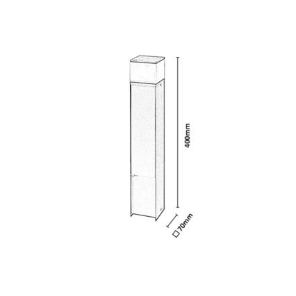 Rabalux - LED lauko lempa su 2 lizdais LED/10W/230V IP44