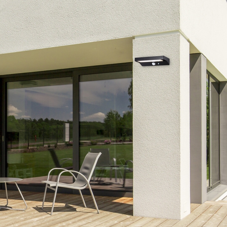 Rabalux - LED Saulės energijos šviestuvas su jutikliu LED/6W/3,7V IP44 2200 mAh