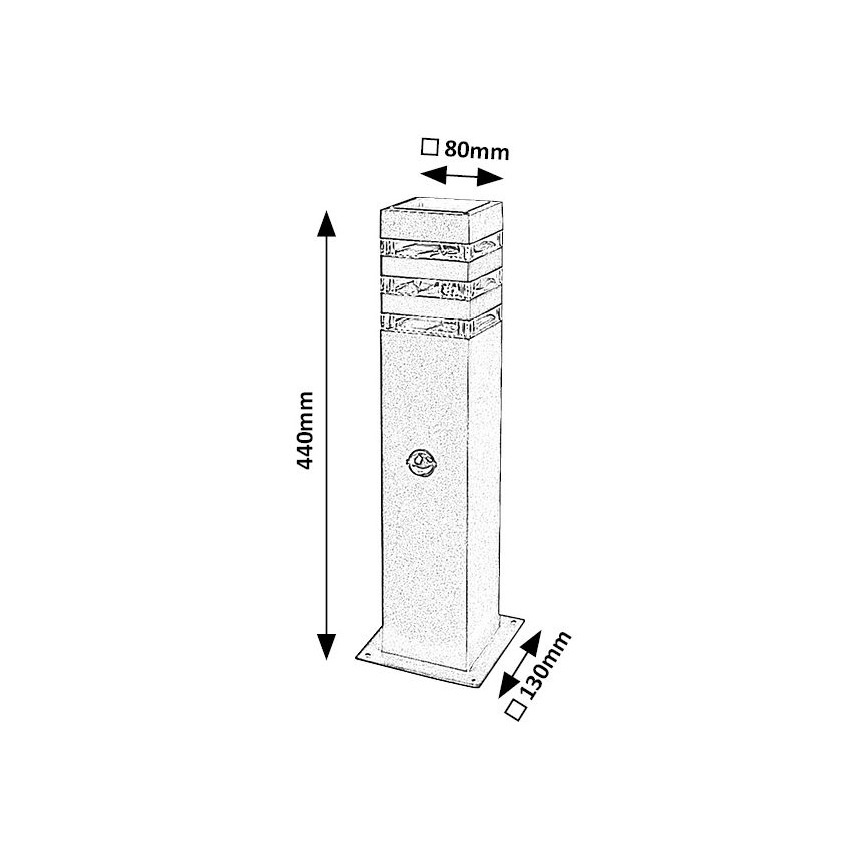 Rabalux - Lauko lempa su jutikliu 1xE27/12W/230V IP44