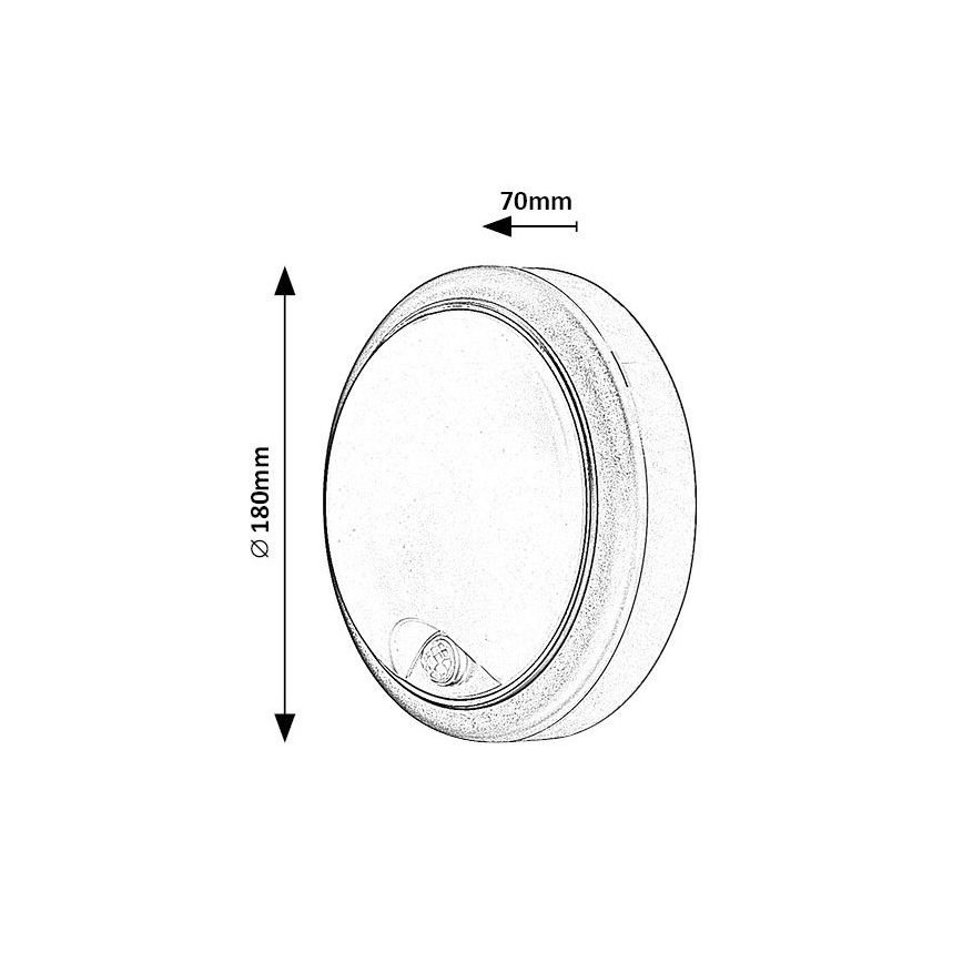 Rabalux - LED Lauko sieninis šviestuvas su jutikliu LED/15W/230V IP54