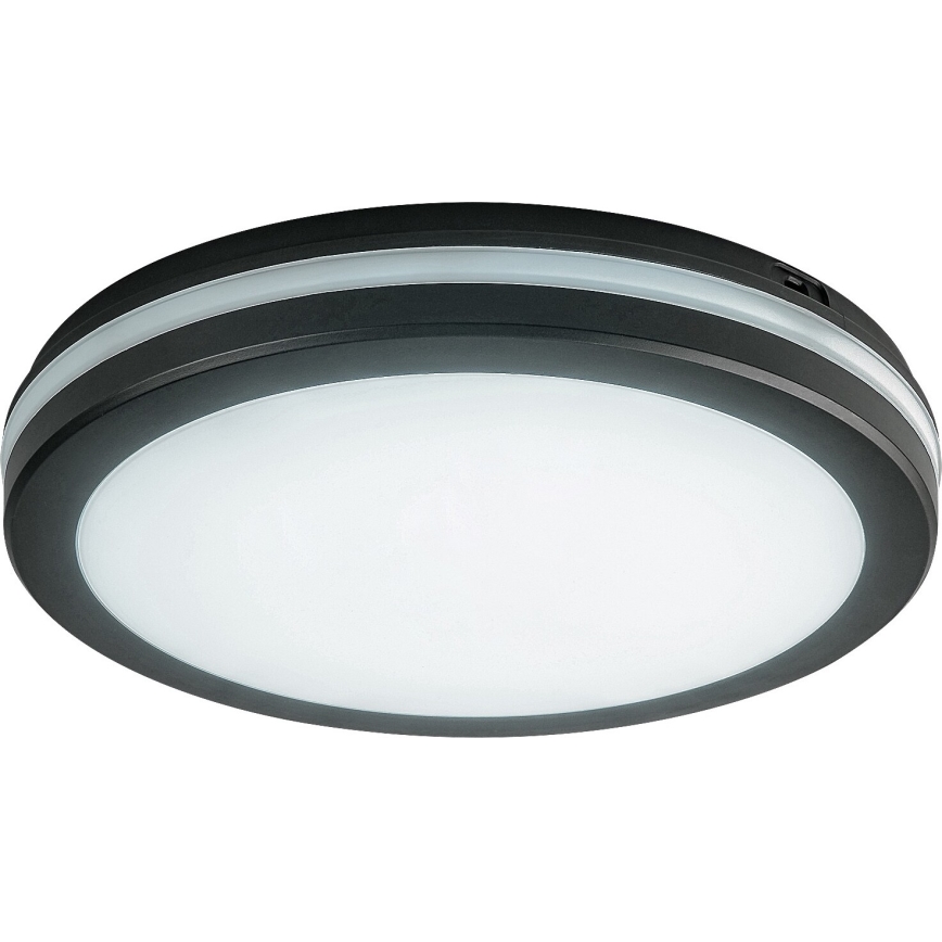 Rabalux - LED lubinis vonios šviestuvas LED/28W/230V 3000/4000/6500K IP54 juoda