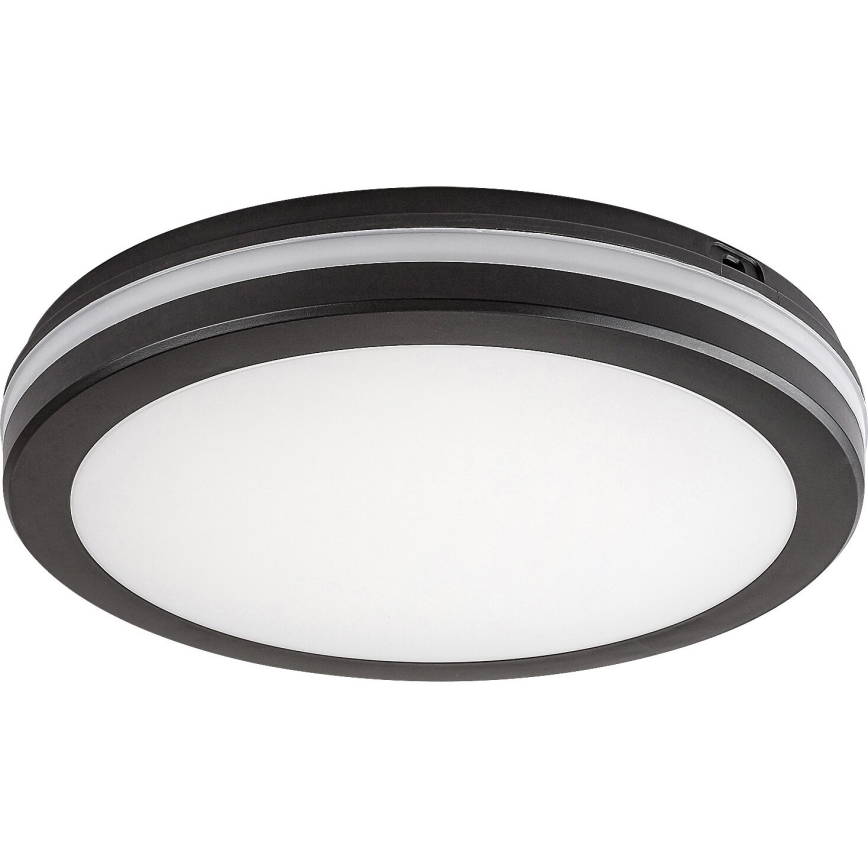Rabalux - LED lubinis vonios šviestuvas LED/28W/230V 3000/4000/6500K IP54 juoda
