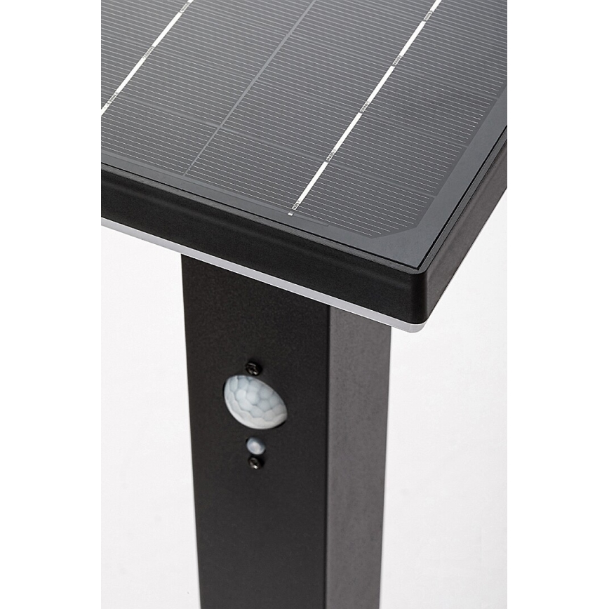Rabalux - LED šviestuvas, įkraunamas saulės energija su jutikliu LED/4W/3,7V IP44 juoda