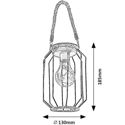 Rabalux - LED saulės šviestuvas LED/0,2W/1,2V IP44 600 mAh